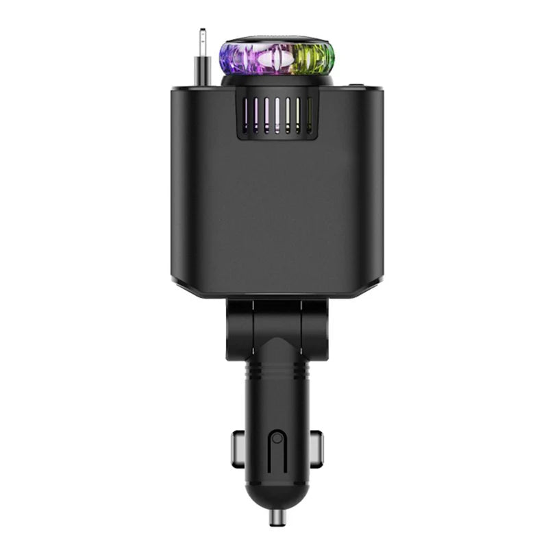 5-in-1 Car Charger with Star light شاحن سيارة 5 في 1 مع ضوء النجوم