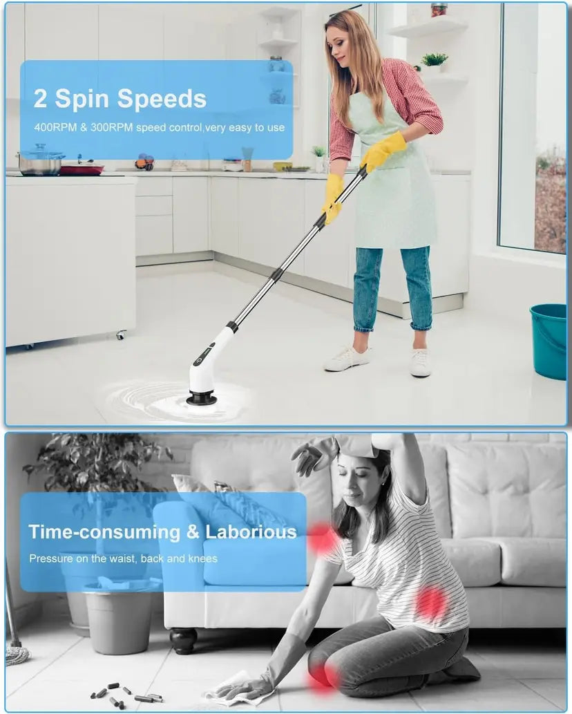 9 in 1 Electric Cleaning Brush   فرشاة تنظيف كهربائية 9 في 1