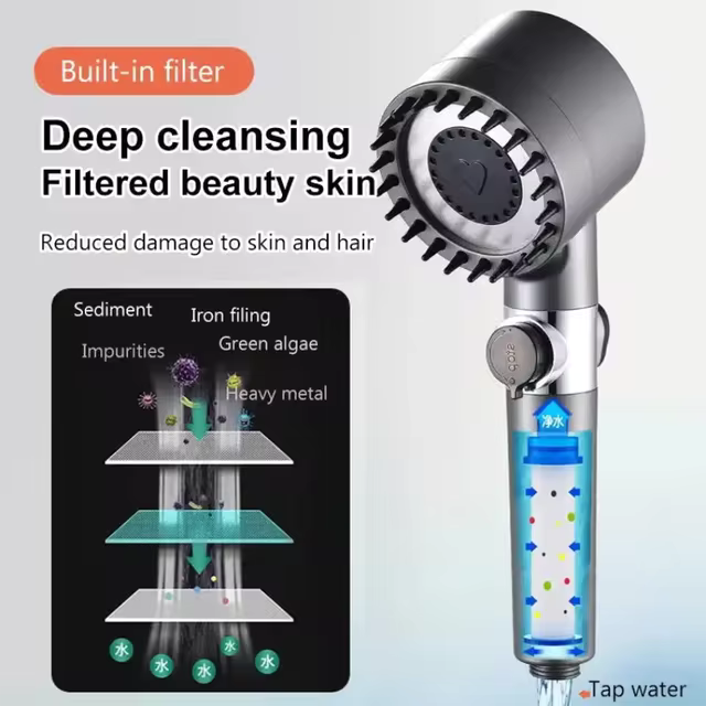 3 Modes Shower Head رأس دش بثلاثة أوضاع